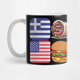 Greek American: Gyro and Burger Mug